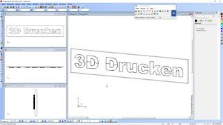 DesignCAD 3DSchriftzug [upl. by Ainalem13]