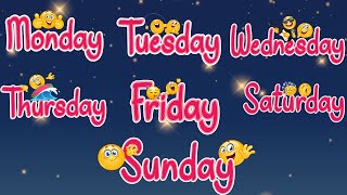 Days of Week Song  Learn 7 Days of Week 7 Days of The Week Song  Fun Learning with Kiddy Cavequot [upl. by Mellisent905]