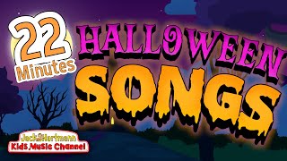 22 MINUTES of SPOOKY Halloween Songs for Kids  Jack Hartmann [upl. by Aliban]