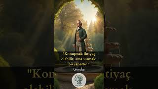 Goethe ‘nin 3 Müthiş Sözü  Goethe  Dinginyasamcom anlamlısözler gününsözü [upl. by Golanka829]