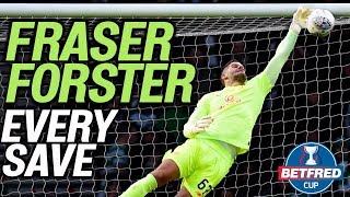 EVERY Fraser Forster Save from the Betfred Cup Final  Rangers v Celtic  Betfred Cup Final 201920 [upl. by Ezequiel]