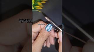 Easy blue amp white nails💙🤍 nailart nails easynailartforgirls trending easynailart youtubeshorts [upl. by Marris468]