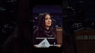 Salma Hayek Tests Jimmy Fallons Spanish 🇪🇸😂 SalmaHayek JimmyFallon FallonTonight [upl. by Pierre482]