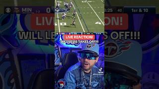 WILL LEVIS WITH A HUGE RUN VS VIKINGS TITAN ANDERSON REACTION shorts willlevis titans [upl. by Naitsihc197]