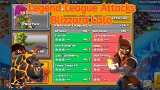 Legend League Attacks January Season Day29 Blizzard Lalo [upl. by Darby]