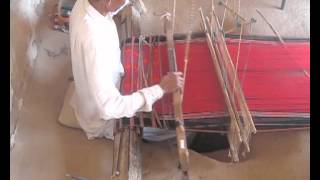 Urmul Marusthali Bunkar Vikas Samiti UMBVS weaving process [upl. by Silliw]