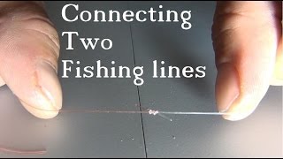 Tie 2 Fishing Lines Together  The Easy amp Strong Knot [upl. by Icaj]