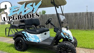 3 EASY Golf Cart UPGRADES From 10L0L  This Will Transform Your Look [upl. by Ninnetta]