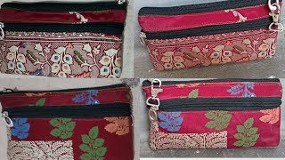 3 Zipper New Design Ladies purse बनाने का आसान तरीका [upl. by Eirovi]