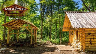 Rock and Roll Barbecue BBQ  The Forest Kitchen  Off Grid Log Cabin Build Ep5 S1 [upl. by Analim]