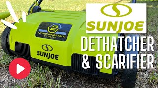 Lawn Dethatching 101  Sun Joe Dethatcher amp Scarifier  Fall Lawn Care [upl. by Anahs]