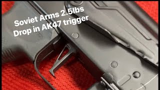 Soviet Arms CMC 25lbs drop in AK trigger Installation [upl. by Alejna202]