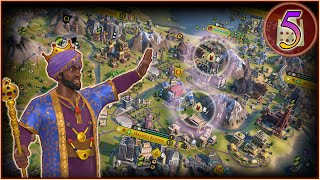 Civilization VI Random Map Sundiata Keita EP5 Rock Band Finish [upl. by Florian222]