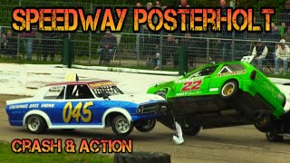 Speedway Posterholt 2842024 Crash amp Action [upl. by Musser]