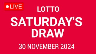 The National Lottery Lotto Draw Live results from Saturday 30 November 2024  tonights lotto [upl. by Waligore164]