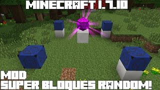 Minecraft 1710 MOD SUPER BLOQUES RANDOM Chance Cubes Mod Español [upl. by Shaddock]