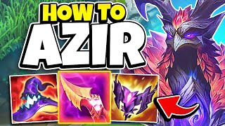 How to think and play like a Challenger Azir in Season 14 Educational Commentary [upl. by Gnuhc809]