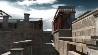 Knossos Palace Reconstruction Crete 3D [upl. by Arnie388]