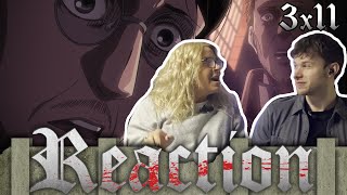 SHOWING MY MOM ATTACK ON TITAN  3x11  REACTION [upl. by Esirahc380]