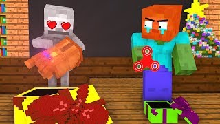 Monster School Christmas Presents  Minecraft Animation [upl. by Timms]