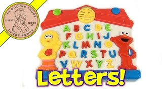 Sesame Street Big Bird and Elmo Learn The Alphabet Electronic Game Mattel 1997 Tyco Toys [upl. by Jahdal]