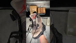 Air Jordan 4 Taupe Haze Shoe Cleaning [upl. by Chessa]