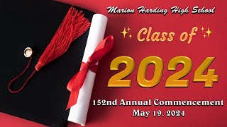 Marion Harding High School Graduation Ceremony  2024 [upl. by Marta]