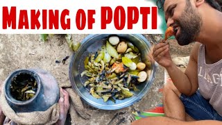 Making of POPTI  Chicken Egg recipe  Campfire dish  Alibaug Style  Popti recipe  Traditional [upl. by Repsag829]