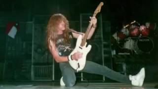 Eddie Trunk  Adrian Smith discuss Janick Gers Stage Moves Iron Maiden [upl. by Yenobe]