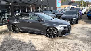 Audi Rs3 8Y Vorsprung Saloon Daytona pearl grey showcase [upl. by Teufert]