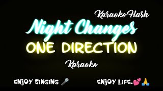 Night changes  One Direction Karaoke version Karaoke with Lyrics [upl. by Sibilla885]