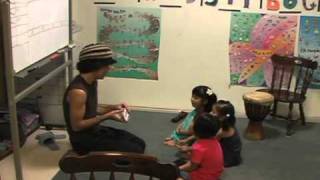 Teaching Kids English Using Right Brain Sequencing Through Drumming 1 [upl. by Sallee526]