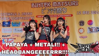 BABYMETAL  PAPAYA  METALI  Headbangeeeerrrrr Dance Cover  Bintek Matsuri 051224 [upl. by Addie]