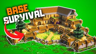 Minecraft Base survival Minecraft TUTORIAL [upl. by Kristi]