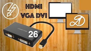 Ugreen Thunderbolt Mini DisplayPort to HDMI VGA DVI Cable adapter converter Parcel AliExpress 26 [upl. by Samled386]