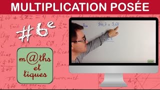 Poser une multiplication  Sixième [upl. by Aborn]