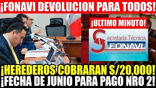 ¡DEVOLUCION FONAVI FECHA PARA JULIO y REQUISITOS PARA EL COBRO DE HEREDEROS DE FONAVI y REINTEGRO 2 [upl. by Lita541]