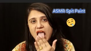 ASMR Spit Paint Doing Your Face 🤤  1000 SUBSCRIBER TARGET 🎯 PLEASE 🙏 🥰 [upl. by Dlabihcra]