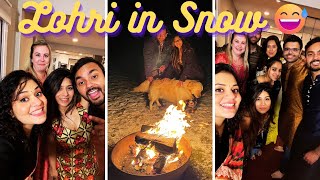 Snowstorm Wali Lohri 🔥 Welcome to USA [upl. by Laiceps]