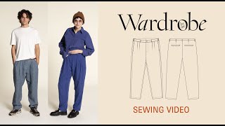 How to sew Pleated Pants  Sewing Tutorial  Wardrobe By Me [upl. by Beverley748]