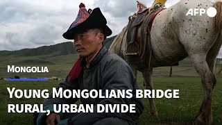 Young Mongolians bridge rural urban divide  AFP [upl. by Haidej]