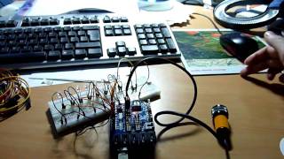 Arduino Infrared sensor and chase leds [upl. by Berriman]