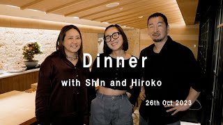 Dinner with Shin and Hiroko at Matoi Ginza [upl. by Ellehcor]