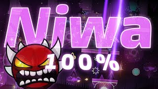 Extreme Demon Niwa 100  Fun Beginner Extreme  Geometry Dash [upl. by Anauq127]