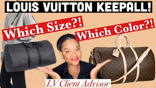 Louis Vuitton Keepall THE Luxury Travel Bags  Sizes Colors amp Try On Video [upl. by Tildy667]