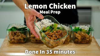 Make 5 Meals In 35 Minutes With This Lemon Chicken Meal Prep [upl. by Nnail]