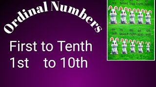 Ordinal NumbersMathematics Grade 1ordinal numbers to your kids preschoolersvediovlog😊duastory [upl. by Luca]