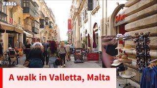 🇲🇹 A walk in Valletta Malta 🇲🇹 [upl. by Eisiam]