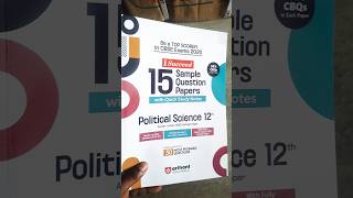 Arihant ISC iSucceed 15 Sample Question Paper for Class 12th Exam 2025 political science [upl. by Akired]