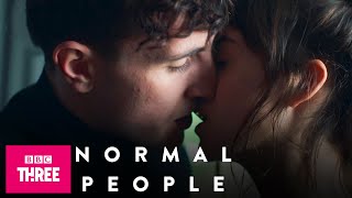 Marianne and Connells First Kiss  Normal People Exclusive First Look Preview [upl. by Adiehsar]